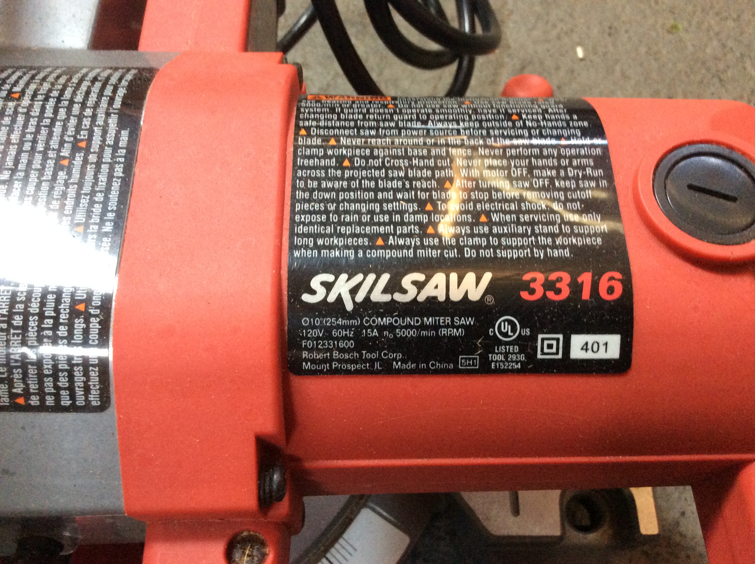 HNL Tool Library: Skilsaw 10" Compound Miter Saw (847)